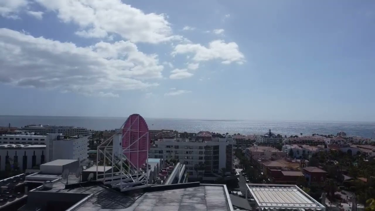 Playa de las Américas Tenerife, drone footage.