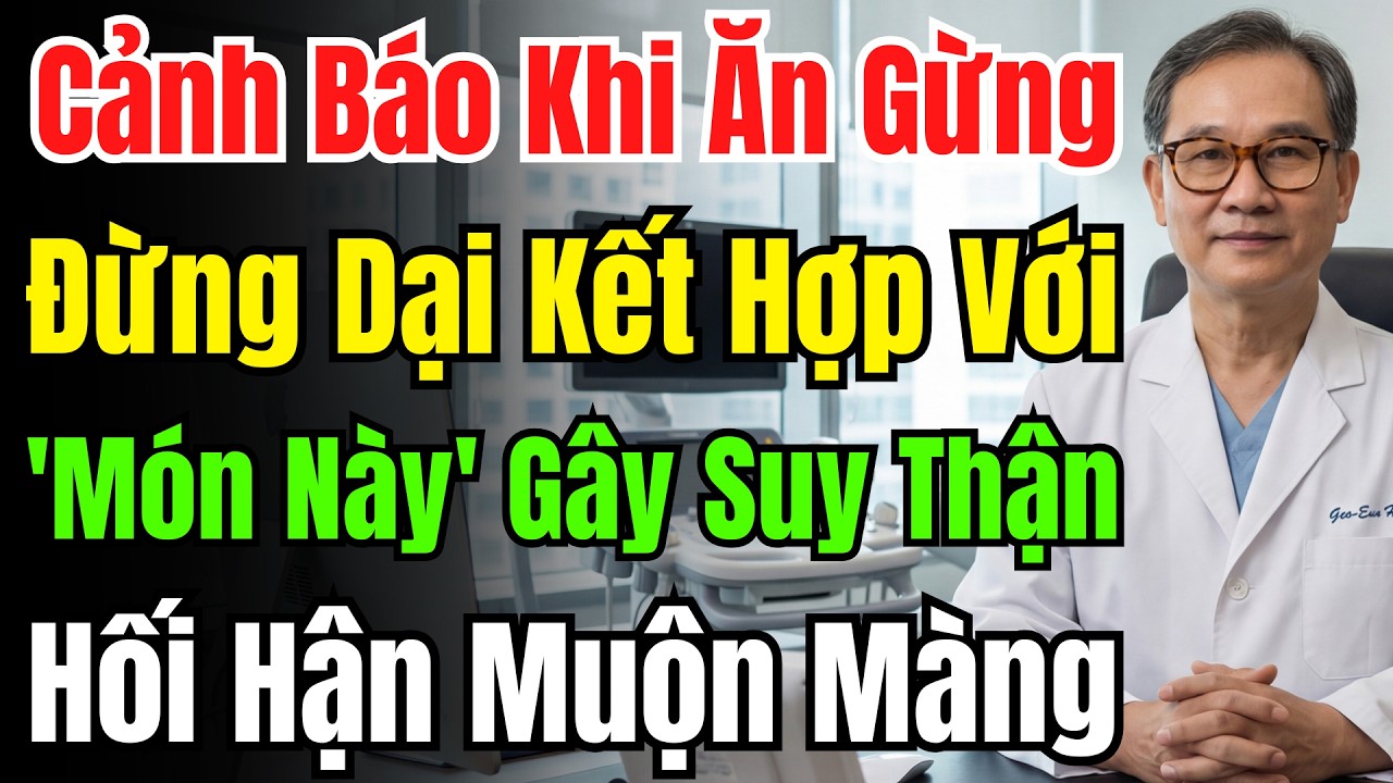 Gừng Ăn Cùng 3 Thứ Này Biến Thành Độc Dược, Hủy Hoại Thận Nặng Nề, Bác Sĩ Cảnh Báo Gấp