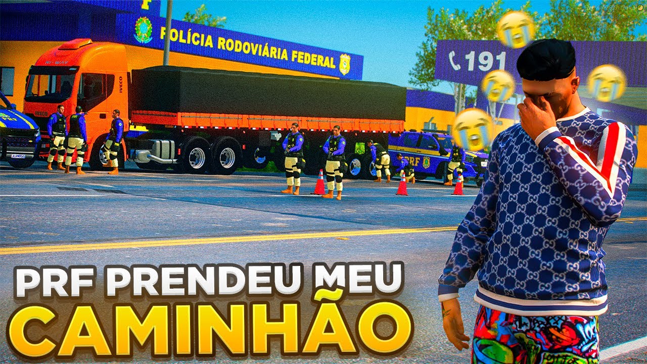 GTA V VIDA DE CAMINHONEIRO | DEU RUIM 🚨! MEU CAMINHÃO FICOU PRESO NA PRF 😥 #211