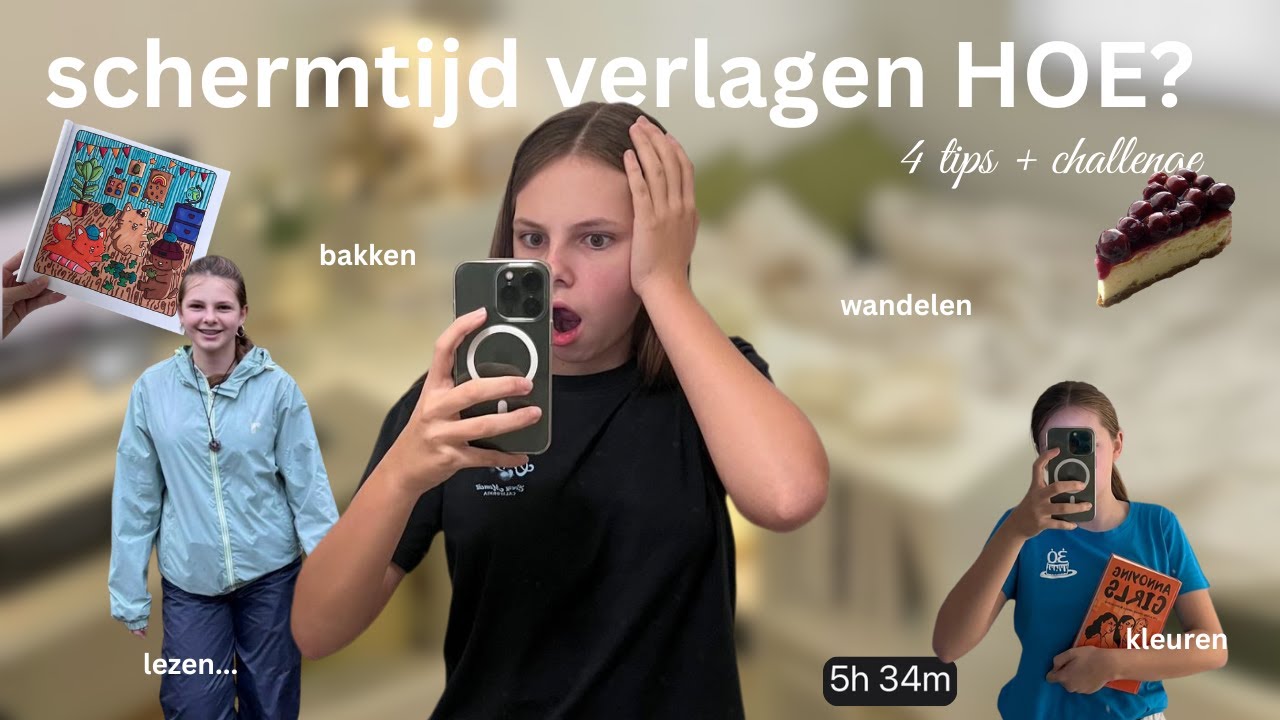 “STOP MET EINDELOOS SCROLLEN”: mijn beste tips voor minder schermtijd + CHALLENGE 💫