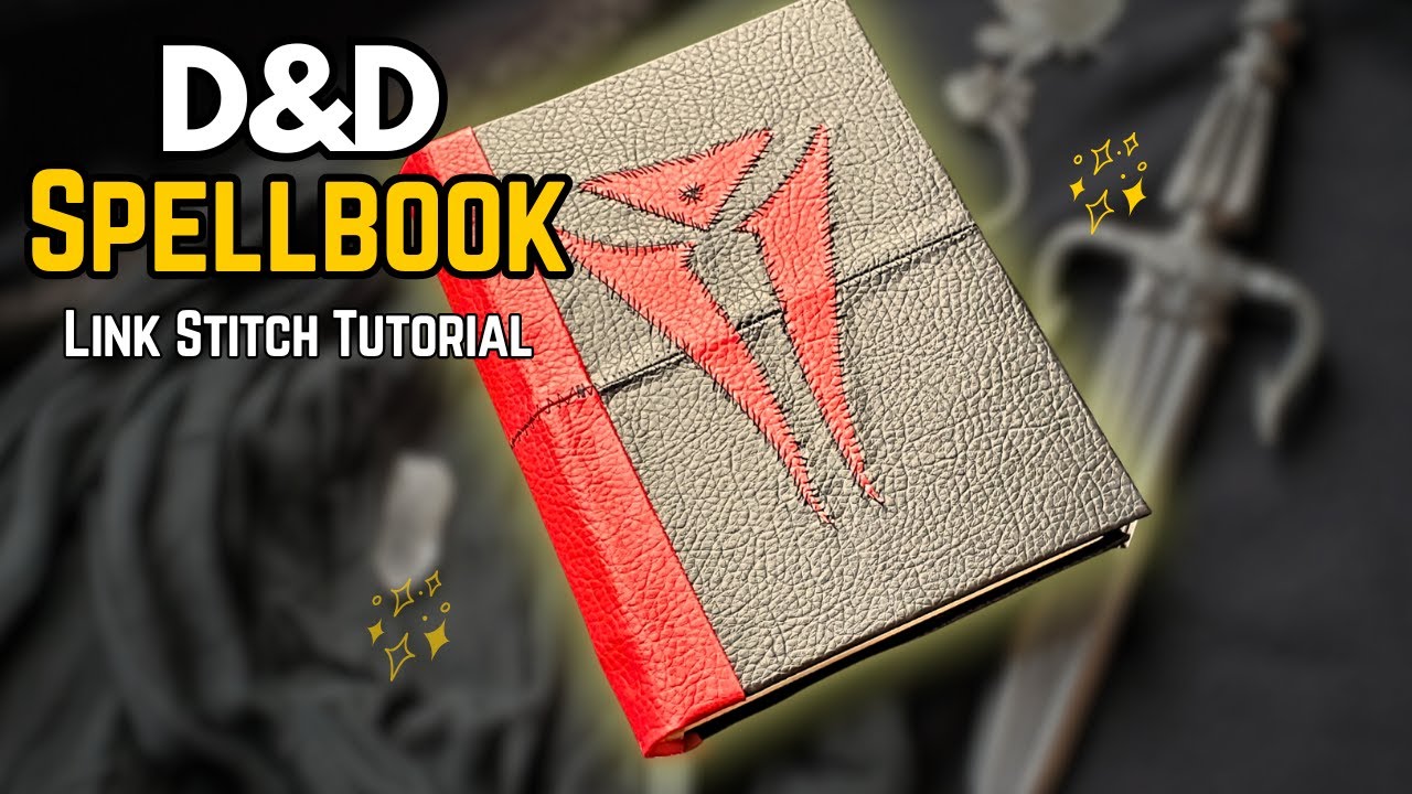 Link Stitch Grimoire Tutorial - DIY Wizard Spell Book for D&D Cosplay