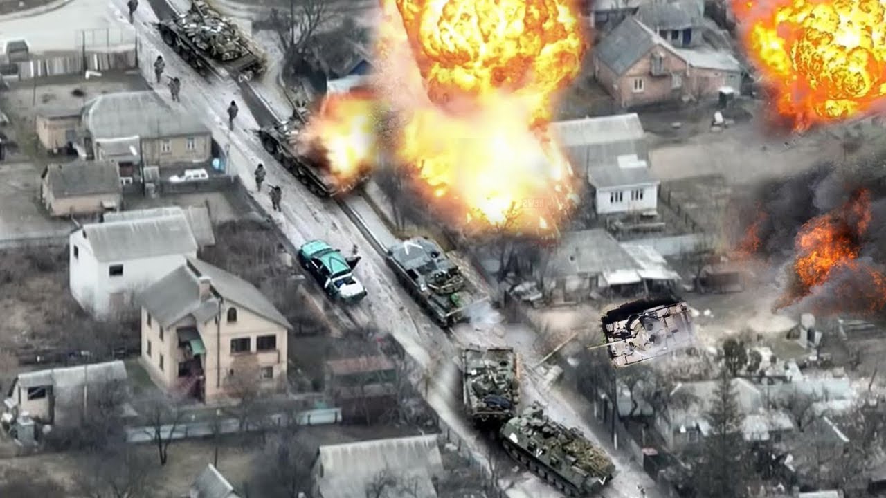 Ukrainian forces rapidly destroy dozen Russian tanks in close contact ambush