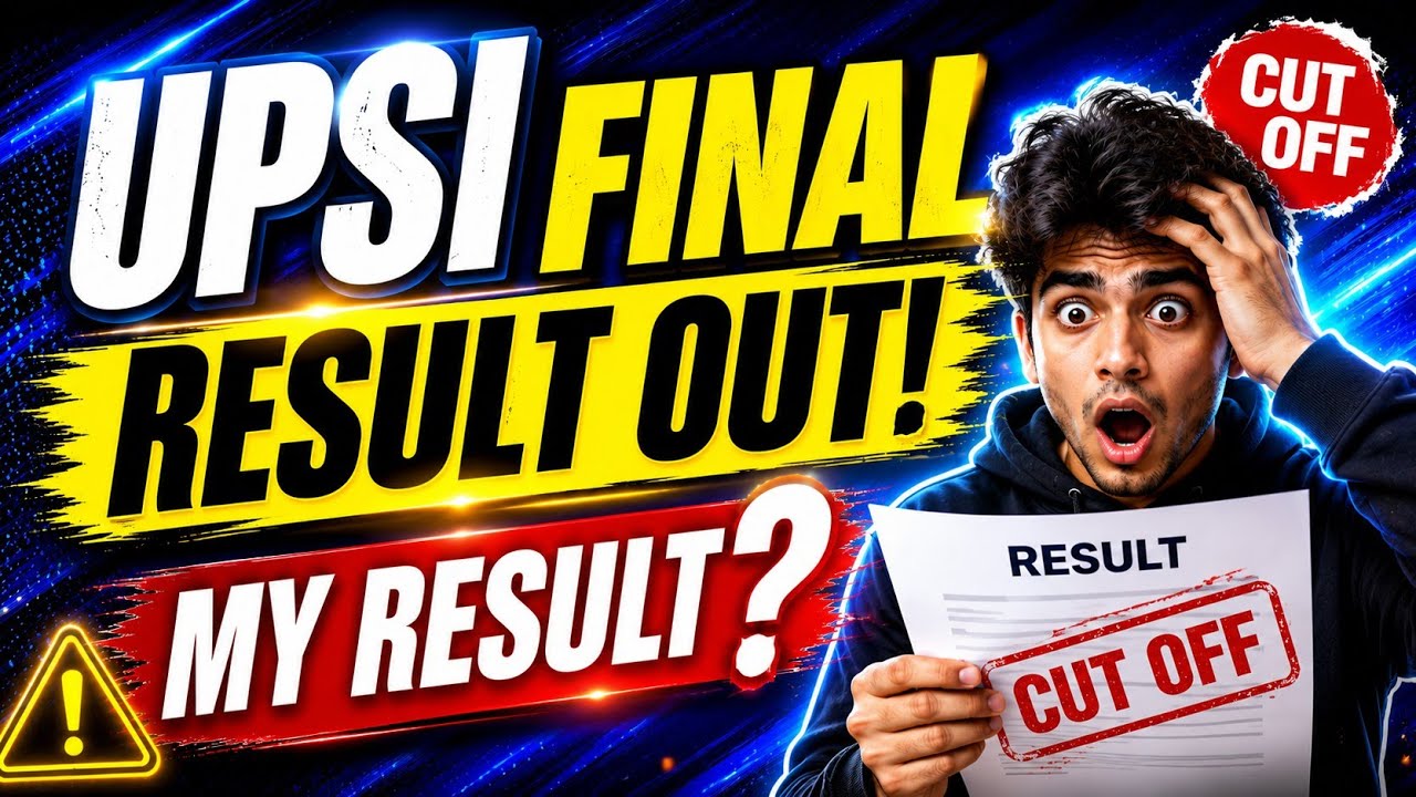UPSI Final Result 2026 OUT! | 😱 Official Cut Off Analysis + My Result |