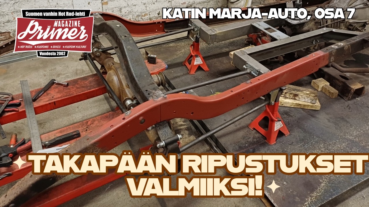 Katin Marja auto, osa 7 - Takapään ripustukset valmiiksi!