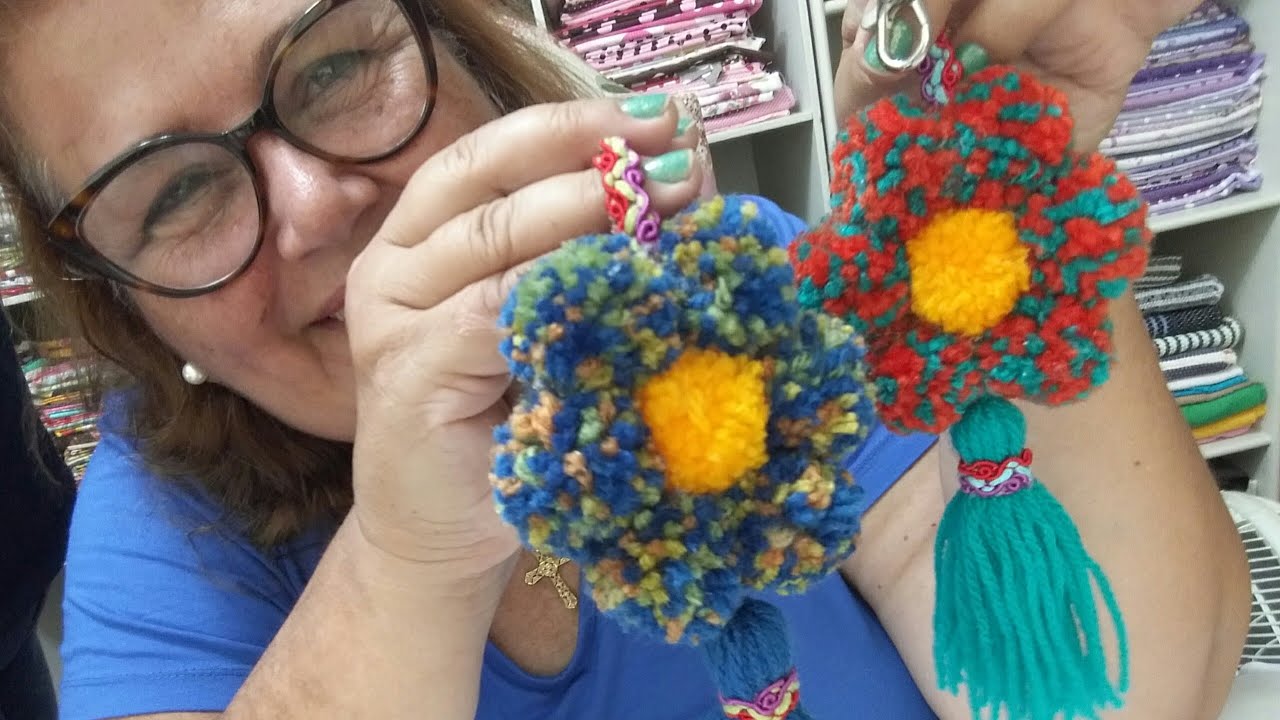 TASSEL e POMPOM ! Venha fazer os dois ...