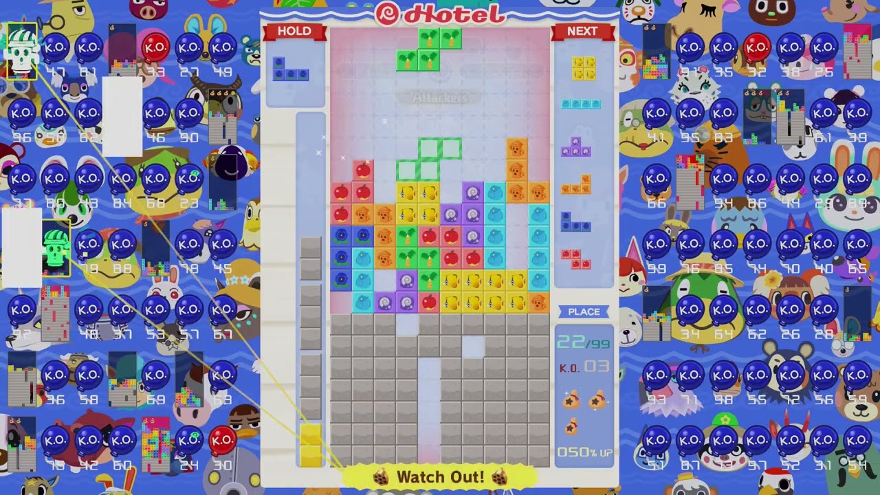 Unlocking the Tetris 99 ACNH Update Edition theme with a win