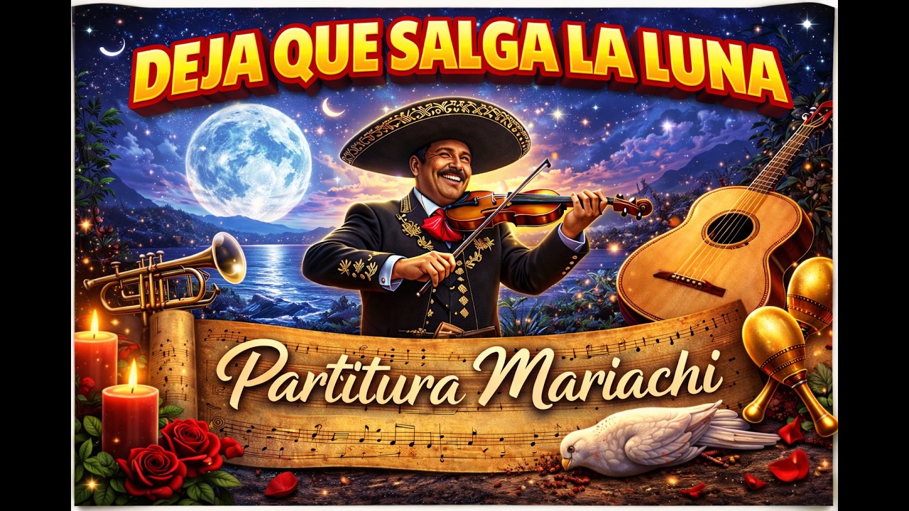 DEJA QUE SALGA LA LUNA | Partitura Mariachi #JoseAlfredoJimenez