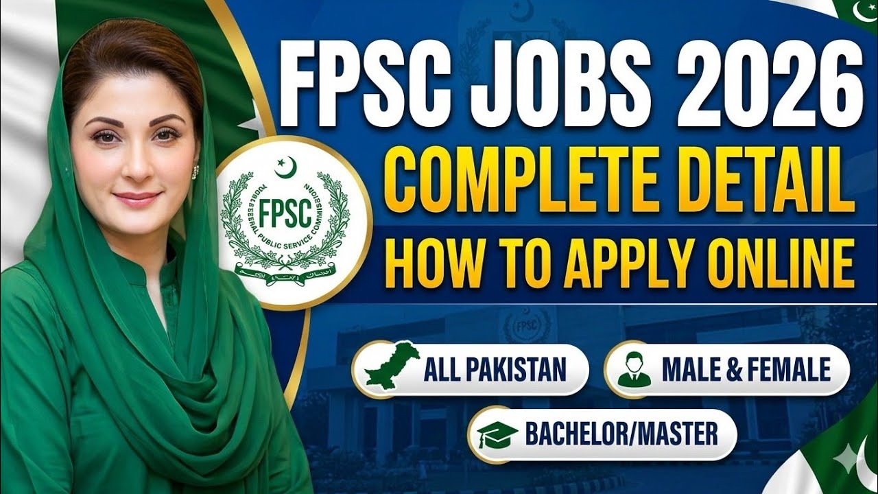 FPSC New Jobs 2026 Pakistan | Federal Government Jobs | Online Apply Complete Process