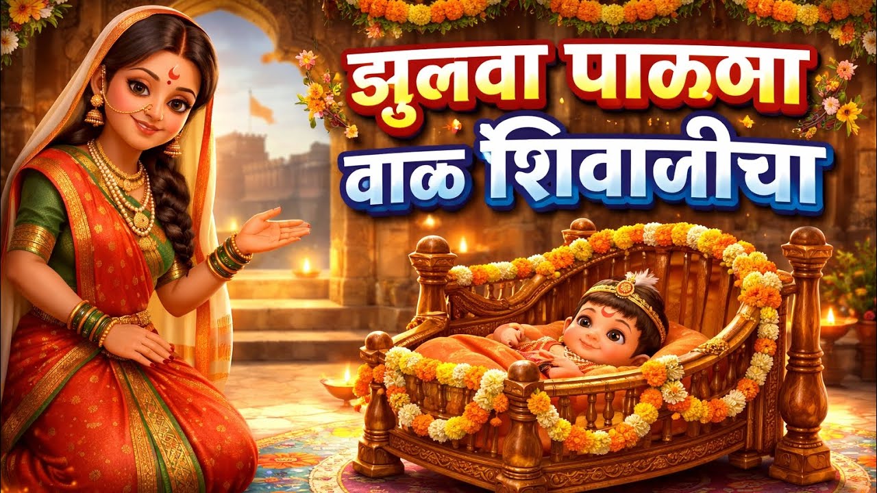 🚩झुलवा पाळणा बाळ शिवाजीचा🚩 | Jijau Mata, किल्ला सजावट & सुंदर Poem Audio | पूर्ण बालपणाचा आनंद