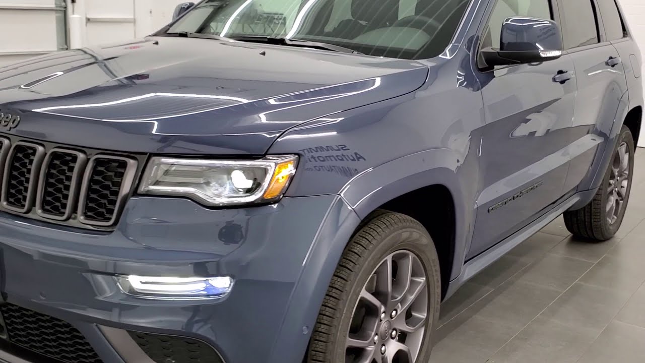 2021 JEEP GRAND CHEROKEE HIGH ALTITUDE SLATE BLUE HEMI WALK AROUND REVIEW 21J115 SOLD!