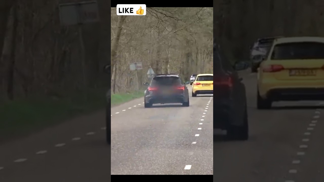 Audi RS6 stage 2 hard over take! Sports mode/Aggressive driving/DSG Fart!!🔥