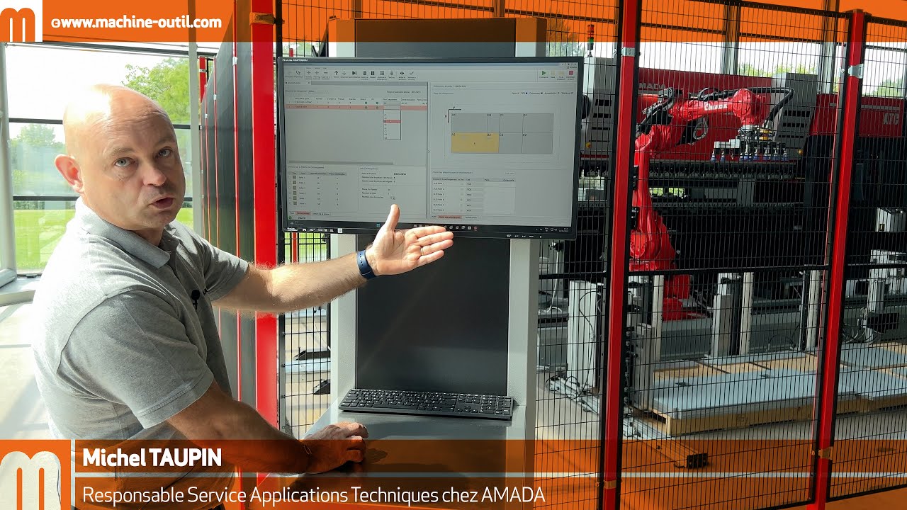 Programmation et séquence de pliage commentées sur une cellule robotisée Amada HRB 1003 ATC