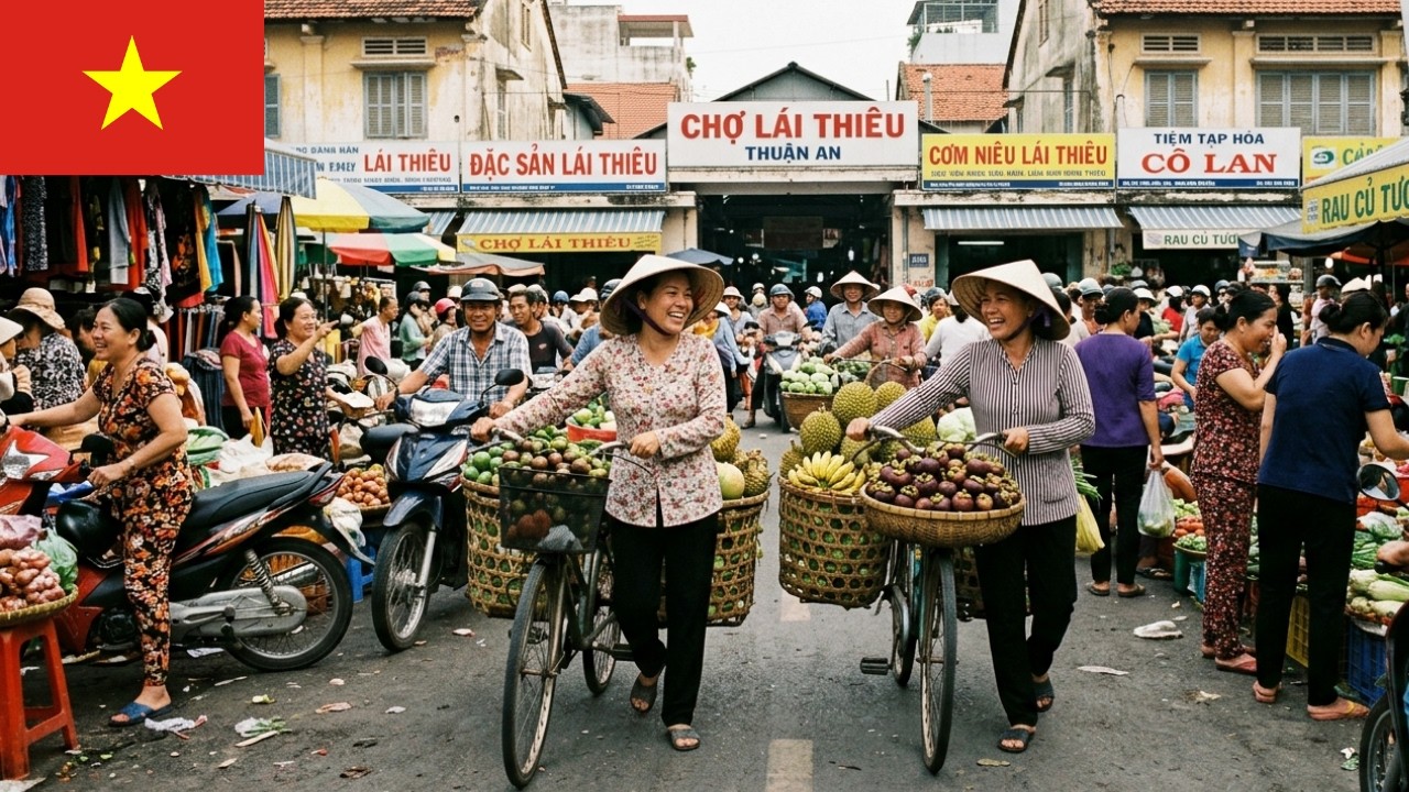 Exploring Lai Thieu Market | Authentic Local Life & Warm SmilesMost engaging