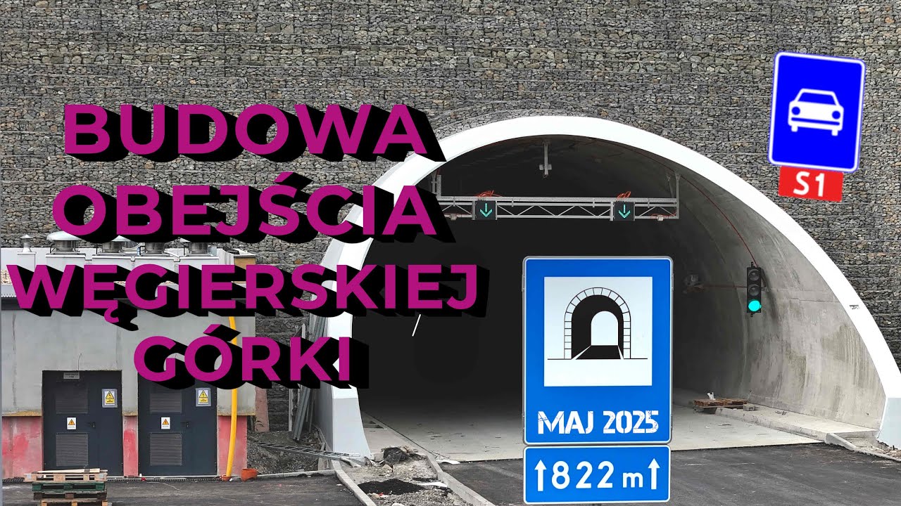 Budowa obejścia Węgierskiej Górki (S1 Przybędza-Milówka) MAJ 2025 [DRON][4K]