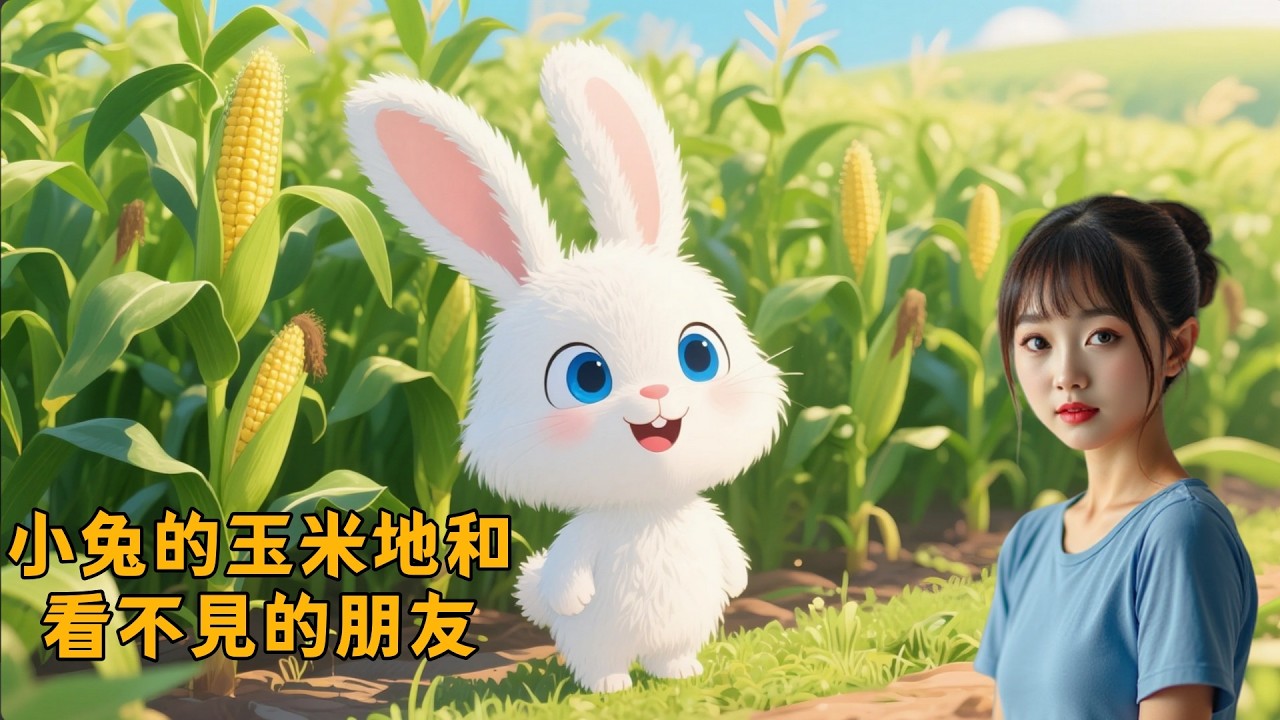 小兔的玉米地和看不見的朋友｜彩雲說故事 042｜兒童故事繪本｜幼兒睡前故事 ｜儿童益智