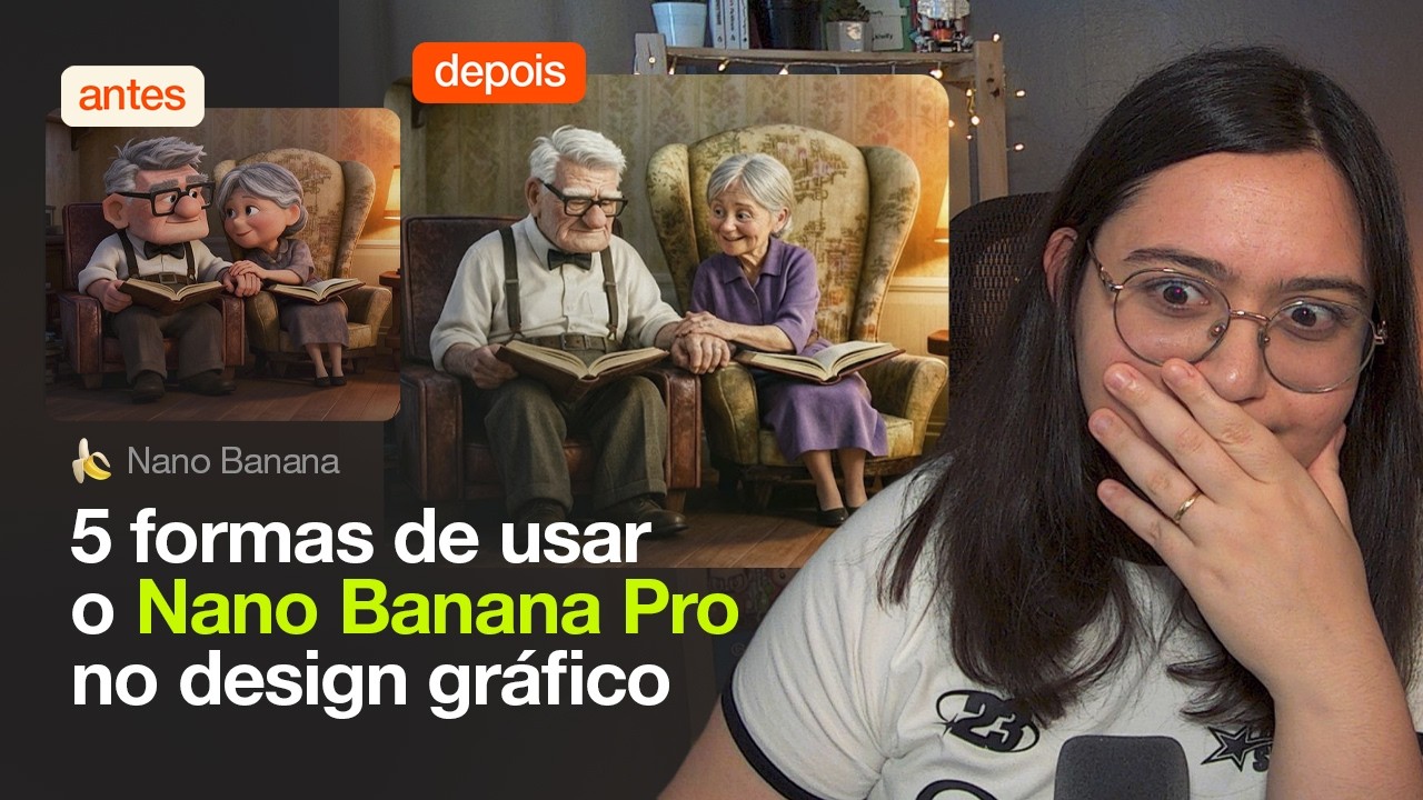 5 formas de usar o NANO BANANA PRO 🍌 dentro do DESIGN GRÁFICO!