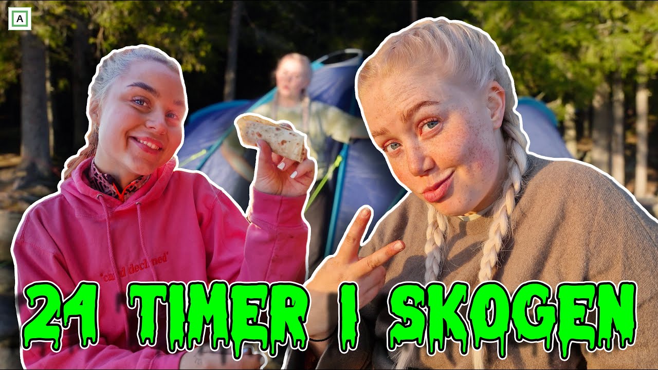 24 Timer p&aring; telttur! - Vlogg