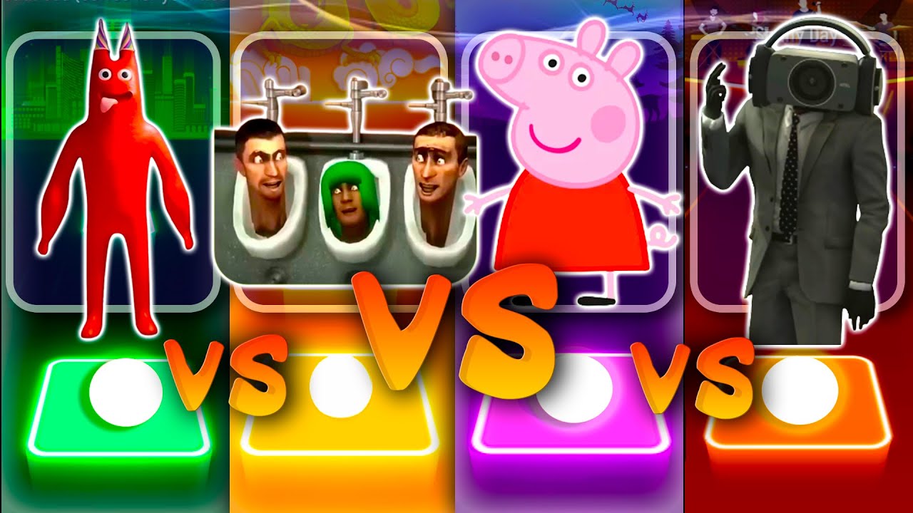 Garten of Banban Wiki 🆚 SKIBIDI TOILET 💩 PISSOIR 🆚Peppa Pig 🆚 Speakerman ||| Tiles Hop