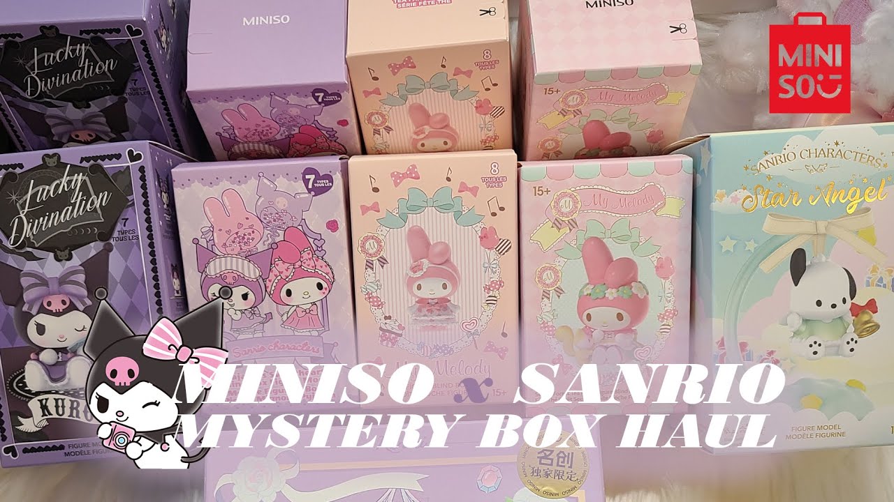 🔮 MINISO x SANRIO Mystery Box Haul | Miniso Canada