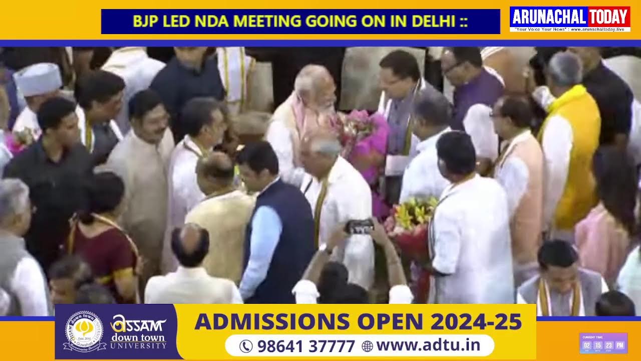 BJP LED NDA MEETING GOING ON IN DELHI ::