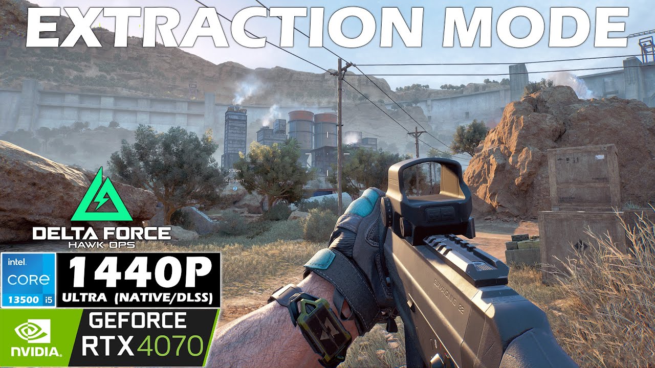 Delta Force Hawk Ops Extraction Mode I RTX 4070 + i5 13500 I 1440p Ultra + DLSS - Performance Test