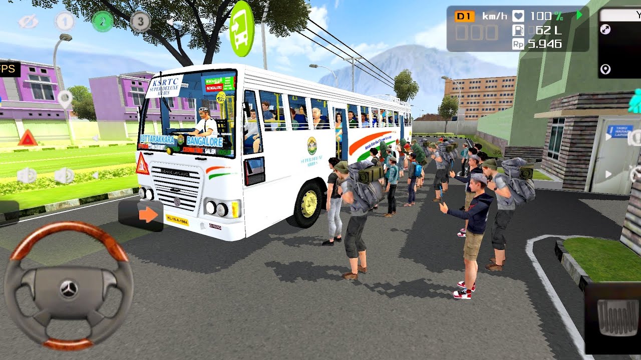 Real ✅💯 extreme bus driving realistic experience highway road map - Android game 