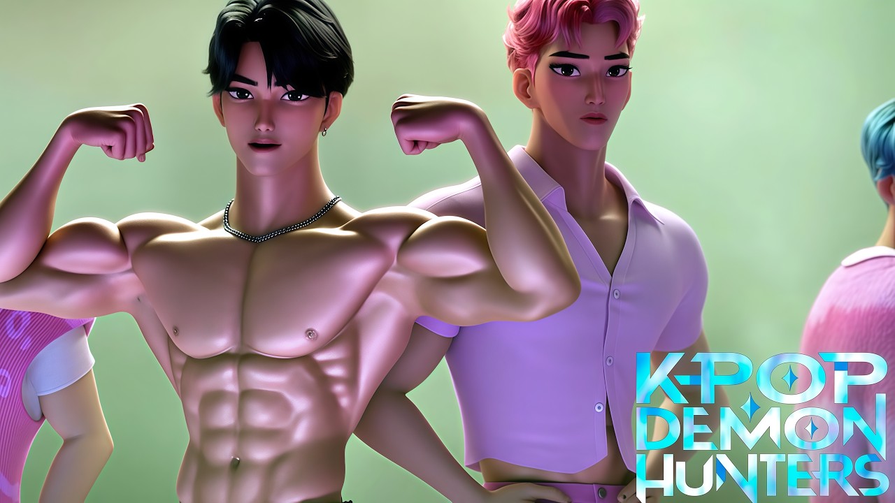 K-Pop Demon Hunters Where Everyone Shows Off His abs
