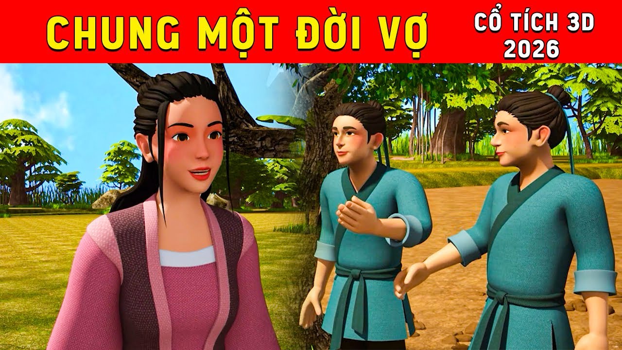 Cổ tích 3D tết Việt Nam 2026 - CHUNG MỘT ĐỜI VỢ - Bài học cuộc sống - Cổ tích sự tích Việt 2026