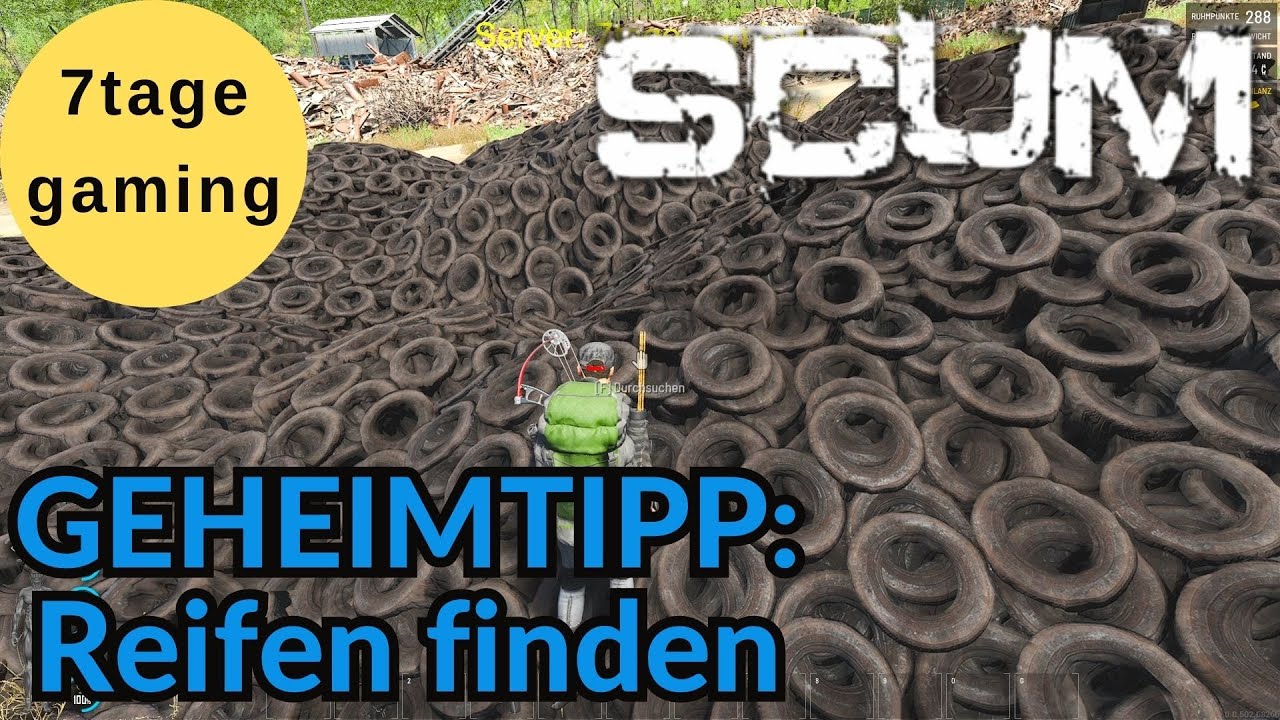 SCUM 0.85 🏹 20: Mein Geheimtipp um schnell Reifen zu finden.