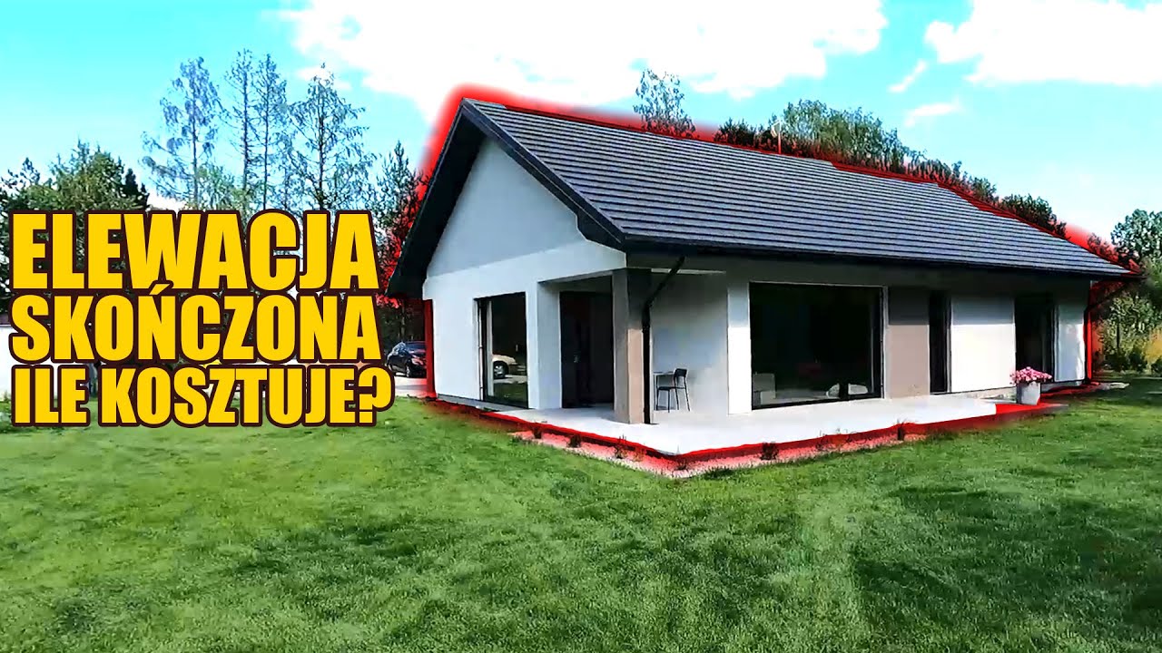 ELEWACJA TYNK SYLIKONOWY + LAMELE. Koszty budowy nowego domu 2023