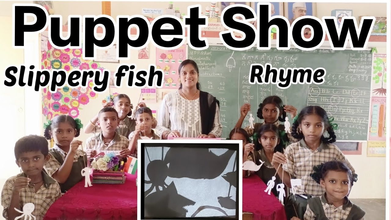 Puppet Show /English Rhyme/Slippery fish 