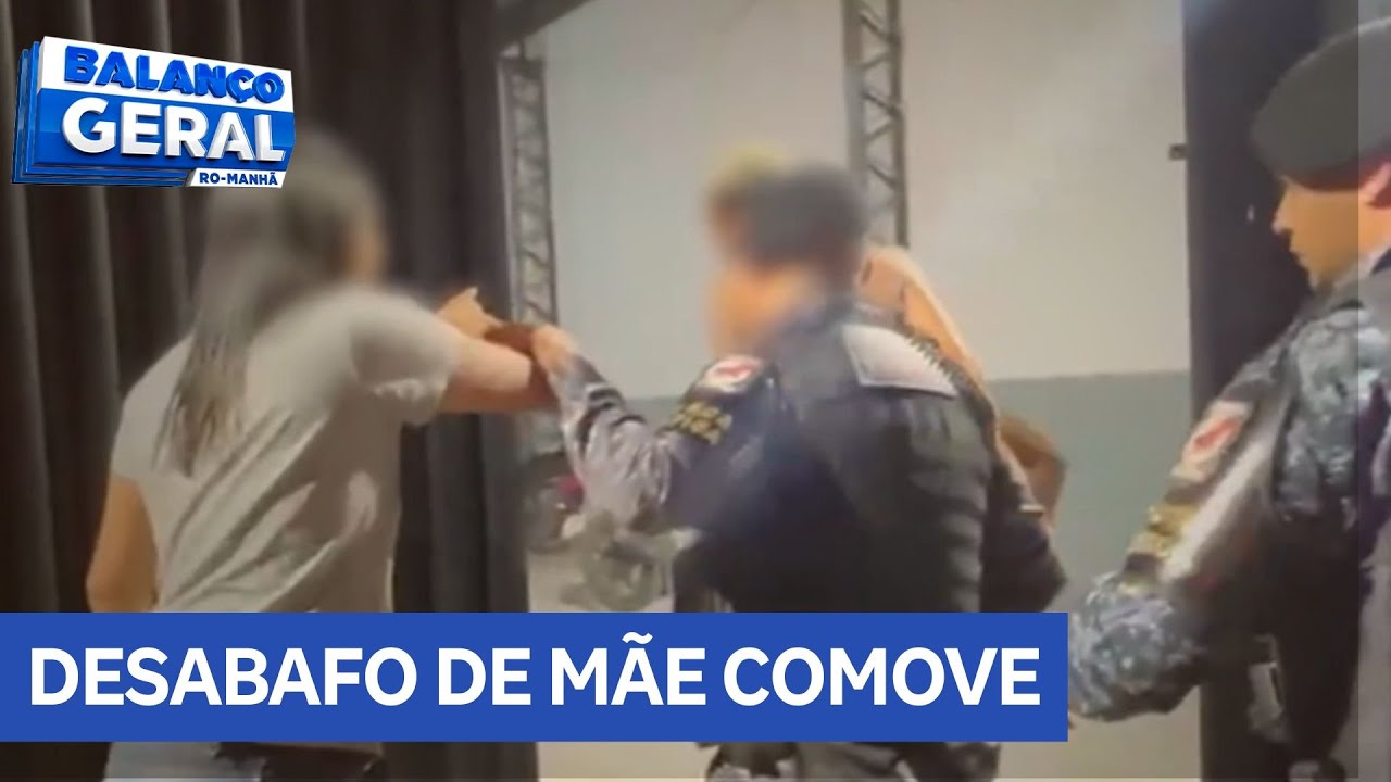 Mãe faz desabafo após filho menor ser apreendido