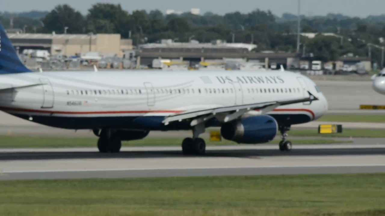 US Airways (American Airlines) Airbus A321-231 [N546UW] Takeoff Charlotte CLT