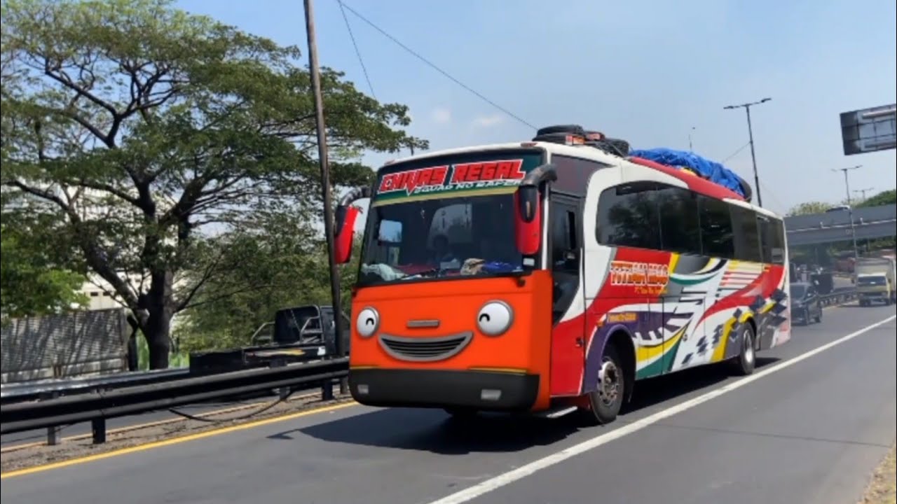 Pertunjukan Truk Tangki, Truk Tangki Besar, Truk Oleng Bus Telolet Mirip Frank Teman Tayo 