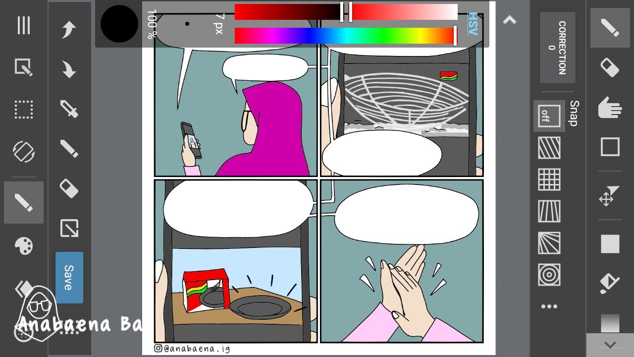Making Comic Using MediBang Paint -- Indomy