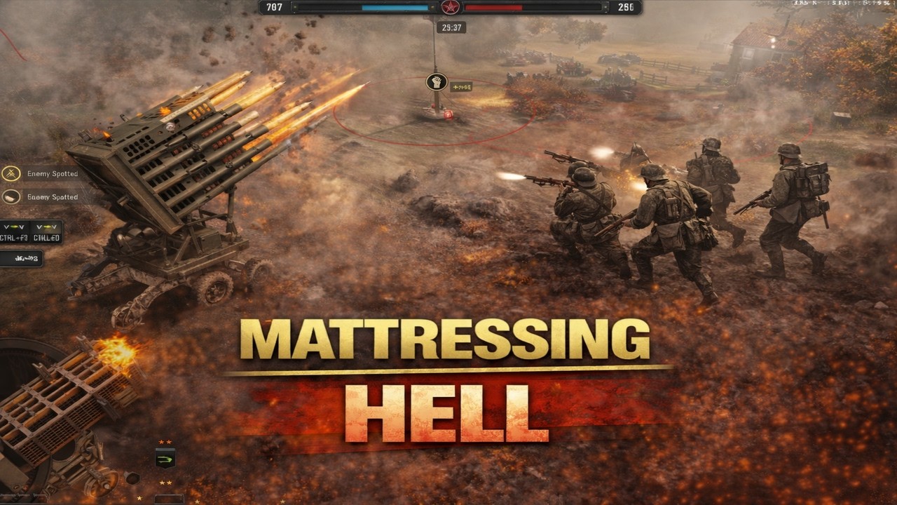 CoH3 - Mattressing Hell | 4 vs 4 | Red Ball Express