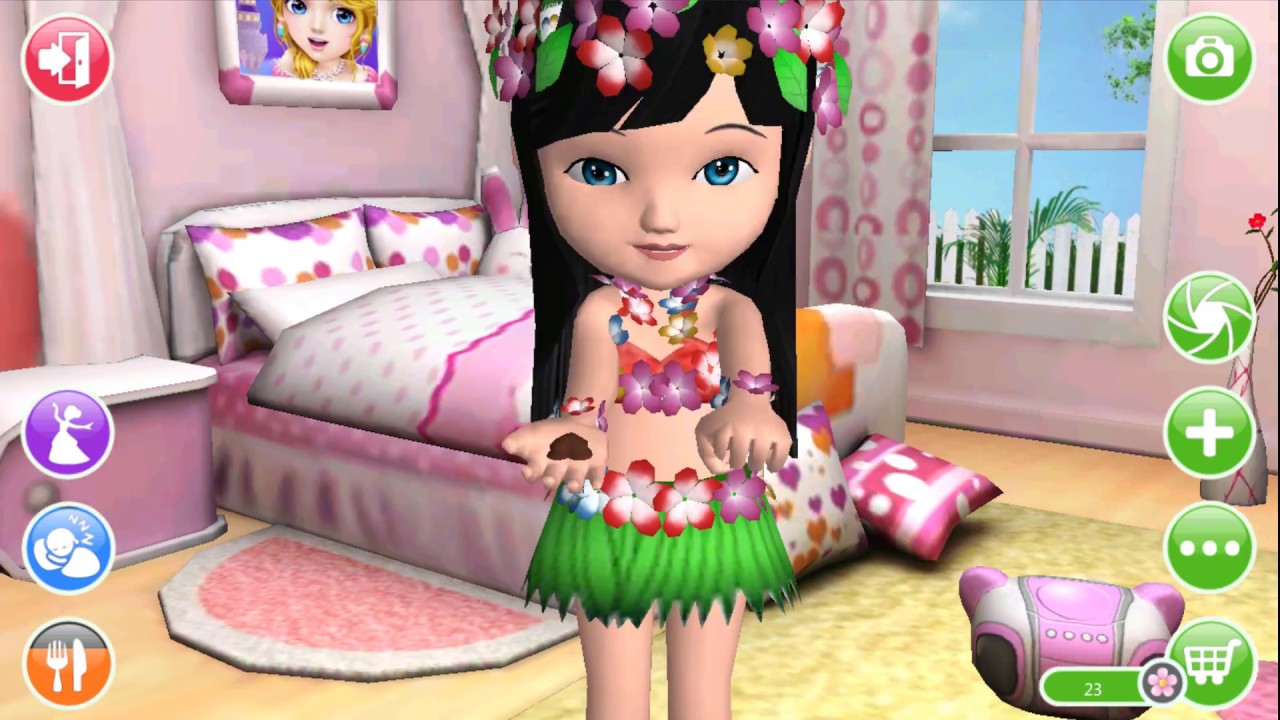 Fun Baby Care Kids Game - Learn Play Makeover Toilet Bath Time Ava the 3D Doll Colors Girls Games