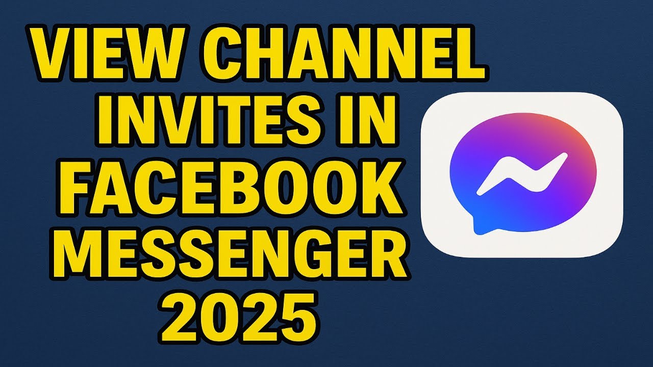 Как просмотреть приглашения на канал в Facebook Messenger (2025)
