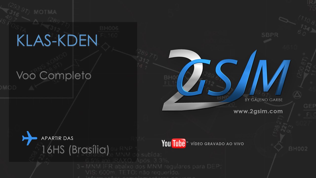 KLAS-KDEN Voo Completo AO VIVO