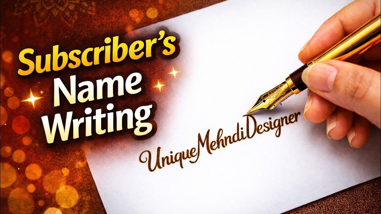 Fastest Calligraphy Name Live 🔥 Real Time Writing