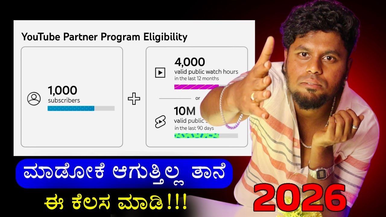Youtube 1000 Subscibers And 4000 Hours Watchtime ಏನ್ ಮಾಡಿದರು ಮಾಡೋಕೆ ಆಗುತ್ತಿಲ್ಲ 🥹