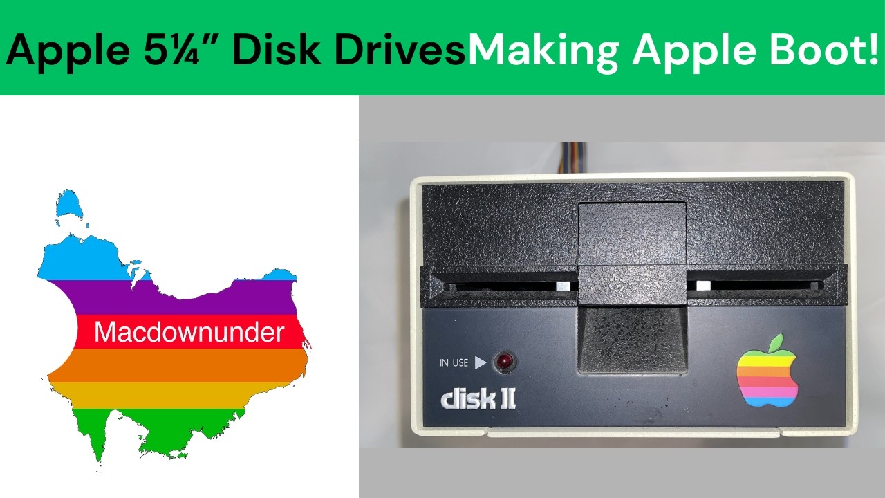 Macdownunder Podcast Episode #33 - Apple 5¼” Disk Drives, Making Apple Boot!