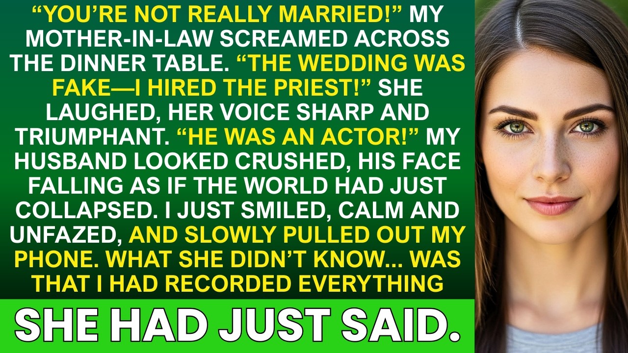 My Mother-In-Law Screamed ‘Your Marriage Is Fake!’—Then I Exposed Her Secret