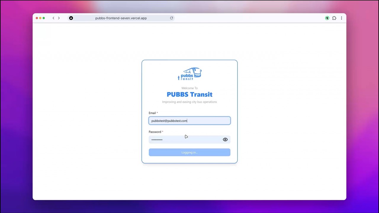 PUBBS Demo Video