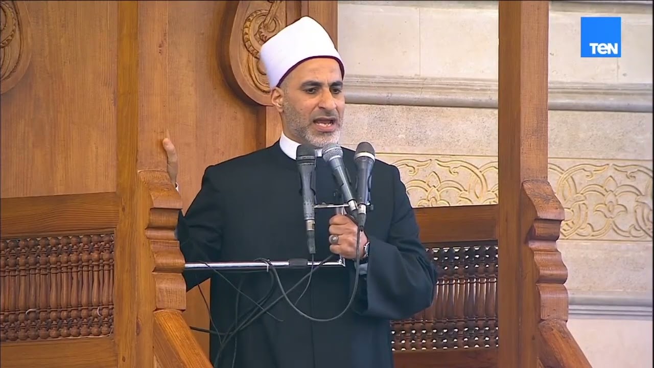 ‏خطيب مسجد الفتاح العليم للرئيس السيسي:‏شكرًا لك سيدي على ما أجراه الله على يديك من خير