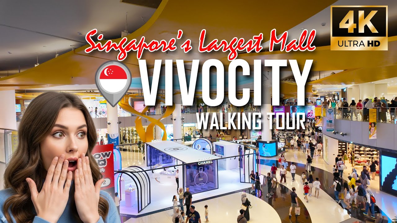VivoCity Singapore Walking Tour 2025 | Largest Mall & Sentosa Gateway [4K]