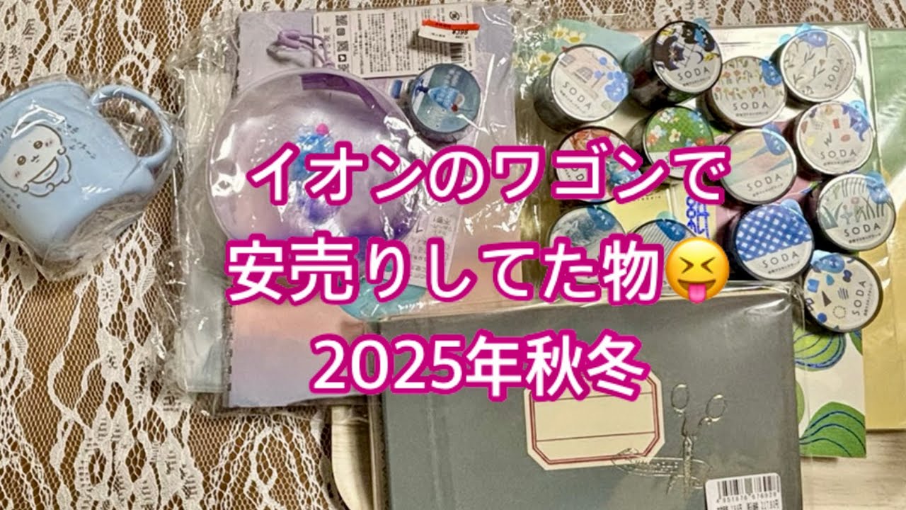 Vol.178 イオンのワゴンで安売りしてた物紹介+ちいかわ