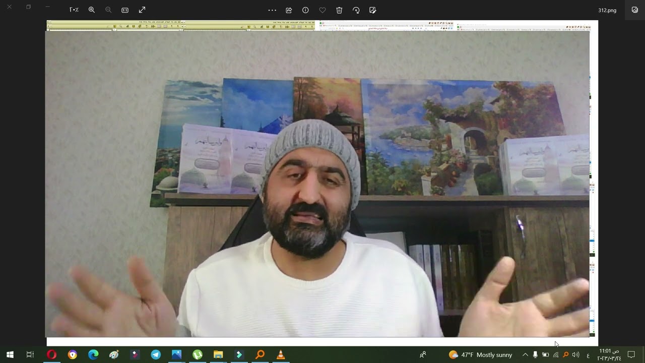 اضحك مع دمشقية حيث يحتج بحديث ضد جهته العدمية وهو 