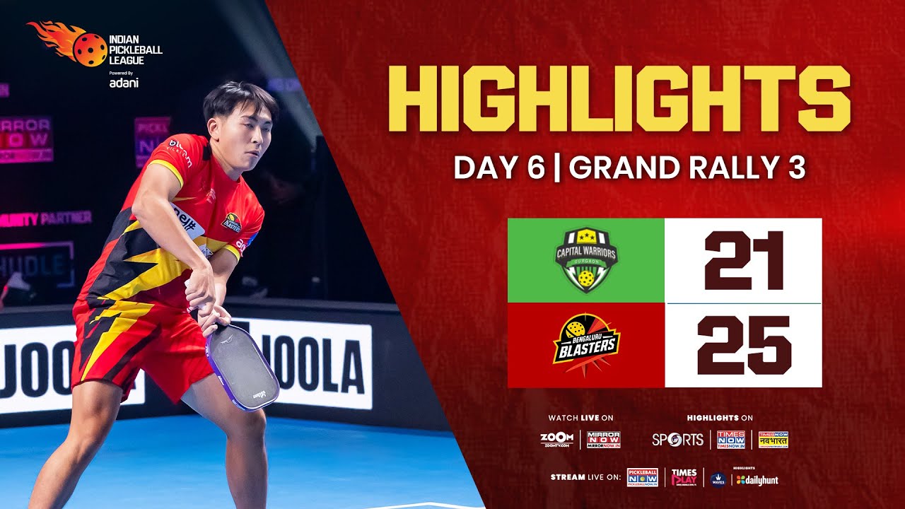 IPBL Decider Grand Rally 3 &ndash; Capital Warriors Gurgaon vs Bengaluru Blasters | 21&ndash;25