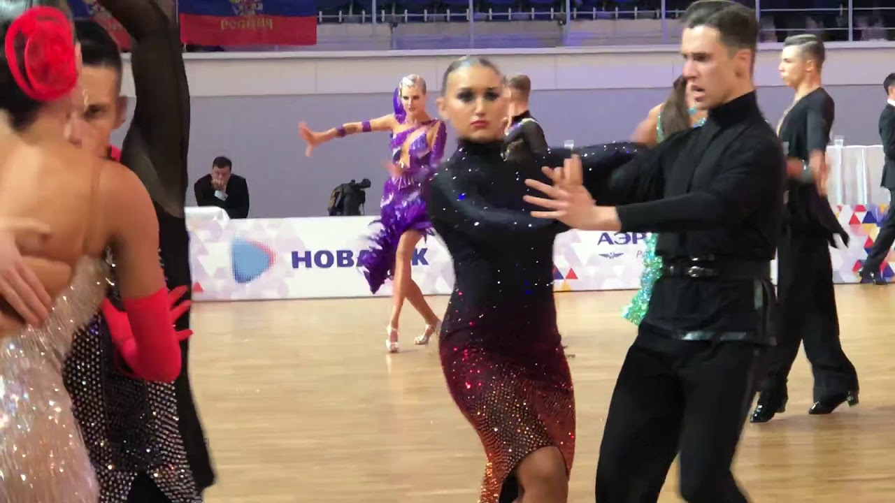 European championship youth latin/ Nikoloz mujiri & Anna Neubauer/ 2 Round Paso